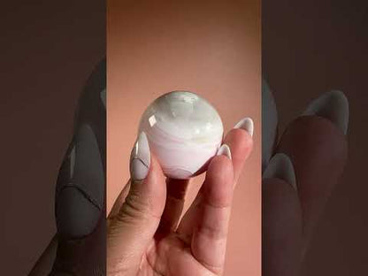 Peruvian Pink Mangano Calcite Sphere UV Reactive – Option E