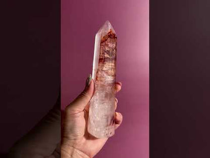 Perfectly Imperfect Fire Quartz Tower – Option D Misfit | Empowerment Crystal