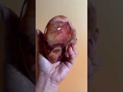 Carnelian Heart – Option H | Collector Crystal, Confidence & Positive Energy