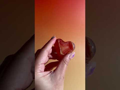 Small Carnelian Heart Option F | Passion, Motivation & Joy Crystal