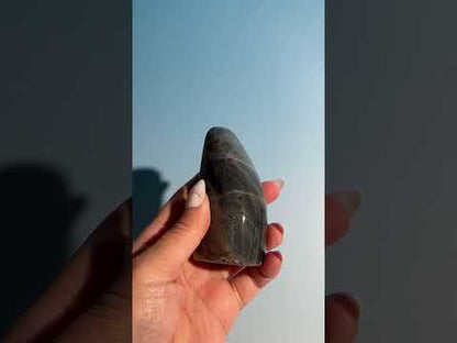 Medium Purple Flash Labradorite Standing Freeform – Option G