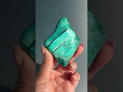 Malachite Chrysocolla Malacolla Polished Specimen Option E | One-of-a-Kind Congo Mineral