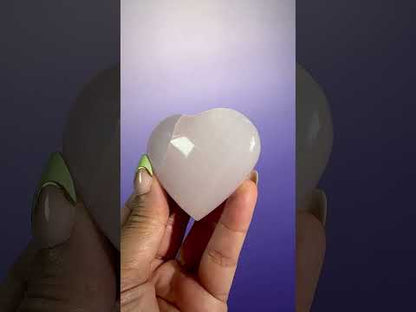 Pink Calcite Heart UV Reactive – Option B