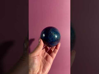 Blue Apatite Sphere – Option C | Collector Crystal, Intuition & Personal Growth