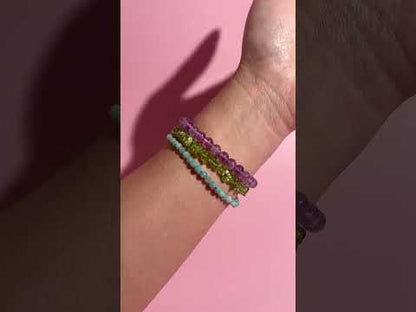 Bracelet Bundle Set: “Secret Garden" - Amazonite, Peridot, Amethyst