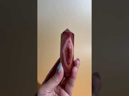 Carnelian Double Terminated Point – Option F | Manifestation, Courage & Success Energy