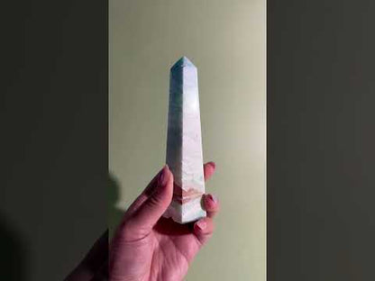 Caribbean Calcite Tower – Option C | Clarity, Harmony & Mindful Living Energy