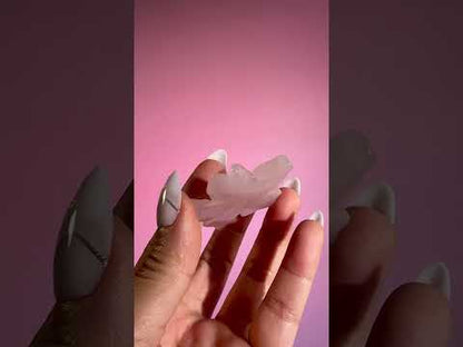 Rose Quartz Flower Sphere Holder