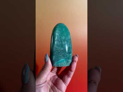 Amazonite Standing Freeform Option D | Polished Amazonite Display Crystal