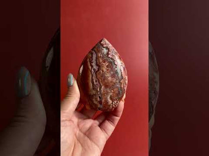 Indonesian Pink Crazy Lace Agate Flame – Option B | Confidence, Joy & Feminine Energy