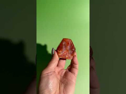 Carnelian Agate Geometric Freeform – Option B | Creativity, Passion & Positive Energy