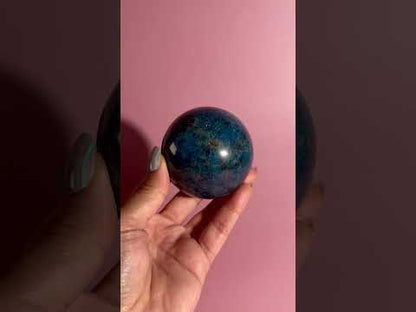 Blue Apatite Sphere – Option B | Manifestation, Focus & Ocean Energy Crystal
