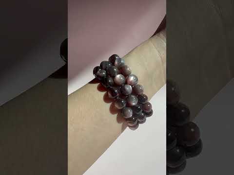 11mm HQ Lepidolite Purple Mica Bracelet