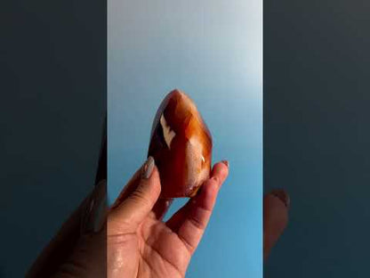 Carnelian Flame – Option G | Abundance, Courage & Positive Energy Crystal