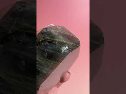 Perfectly Imperfect Medium Blue and Purple Flash Labradorite Standing Freeform Misfit – Option D