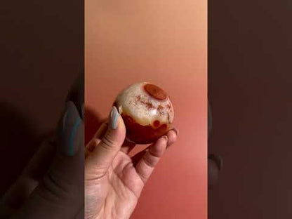 Carnelian Sphere – Option L | Collector Crystal, Joy, Vitality & Positive Energy