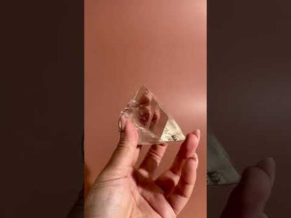 Clear Quartz Geometric Prism – Option B