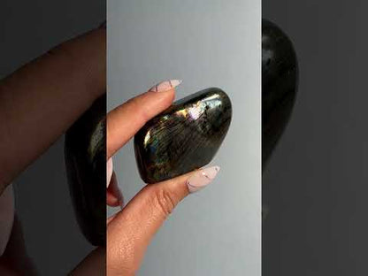 Small Rainbow Flash Labradorite Standing  Freeform – Option G