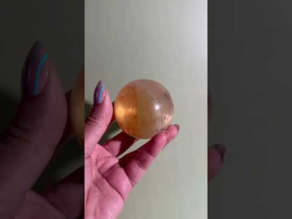 Honey Calcite Sphere – Option H | Collector Crystal, Joy, Inner Strength & Positivity
