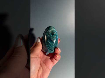 Blue Apatite Standing Freeform – Option A | Clarity, Communication & Inspiration Crystal