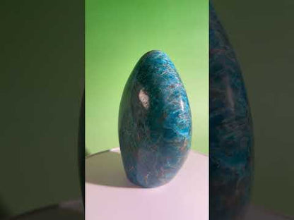 Blue Apatite Standing Freeform – Option E | Collector Crystal, Inspiration & Personal Growth